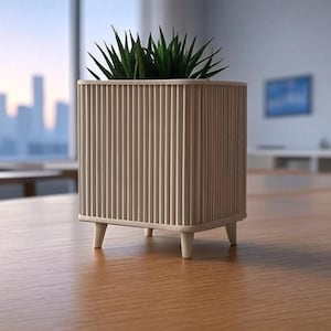 Maceta moderna impresa en 3D: maceta ecológica personalizable para suculentas