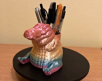 Colorful Croc Pen Holder | Crocodile Pencil Holder | Desk Tidy | Office Decor | Cool Gift Idea