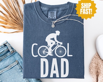 Maglietta Comfort Colors per papà ciclista, maglietta per papà motociclista, regalo per papà ciclista, regalo per la festa del papà