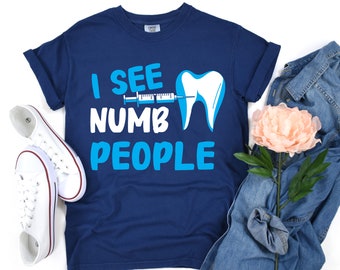 Dental Hygienist T-Shirt: Cartoon Tooth Graphic, Dentist Gift