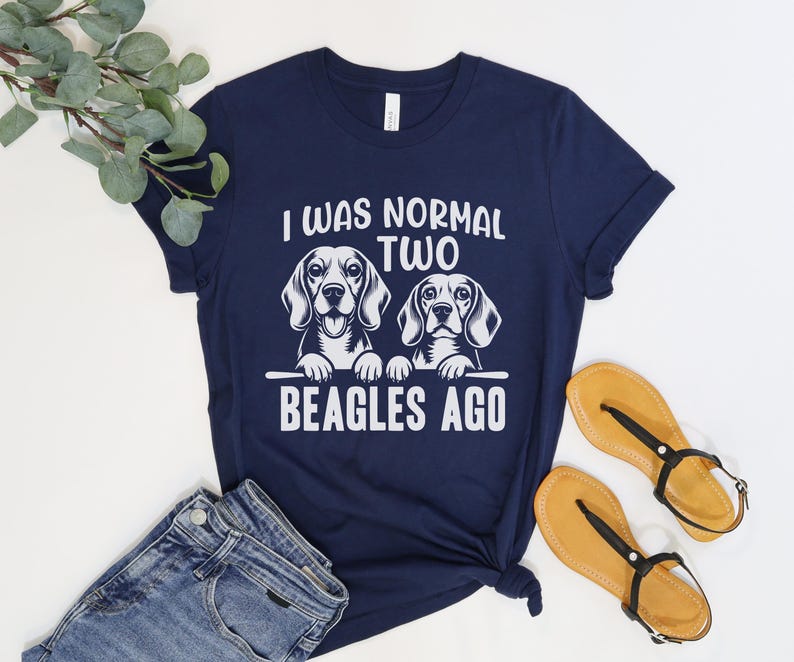 PLITI Beagle Make-up-Tasche – “I Was Normal 2 Beagles Ago”, 22,9 X 17 Cm, Canvas
