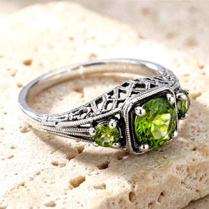 Antique Peridot - Etsy