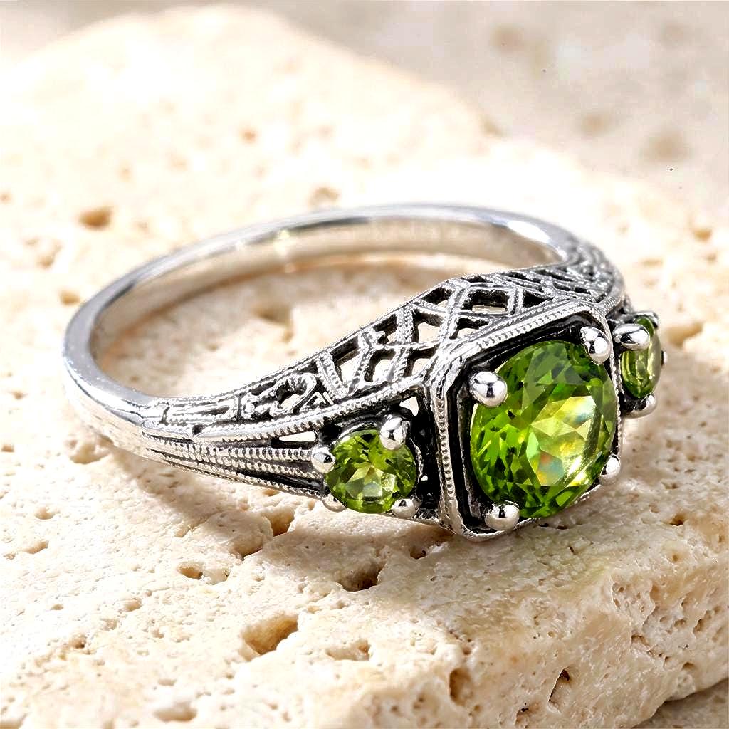 ヴィンテージ　ペリドット Antique Peridot - Etsy