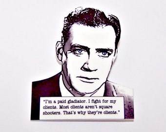 PERRY MASON "Gladiator" Mystery Quote Pin