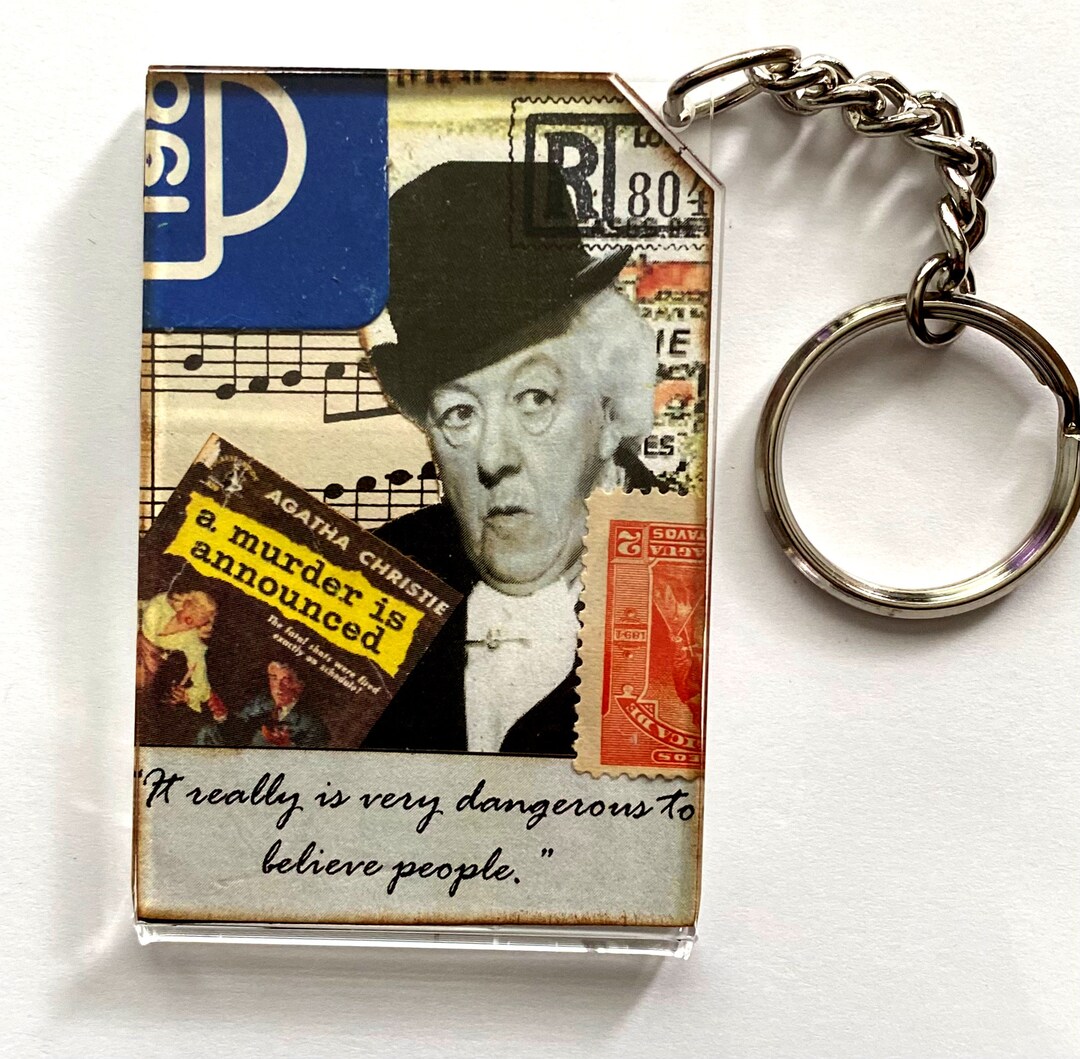 Miss Marple Mini Collage Key Ring - Etsy