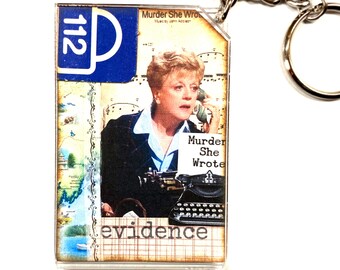 Murder, She Wrote Mini Collage Key Ring