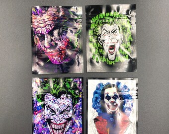 Sac Mylar | Cali Bag 1g - 10x JOKER MIX Ziplock Sacs VIDE Zip Lock Sacs anti-odeurs | MylarBoyz |