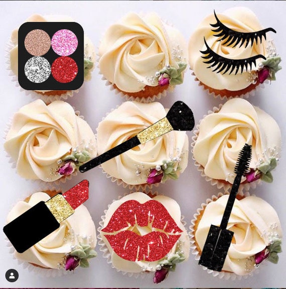 Makeup Cupcake Toppers Makeup Cupcake Toppers for Girls -