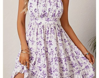 Lindo vestido con estampado de flores, Lechera Cottagecore, Estética de chica suave, Cóctel de noche, Harajuku japonés, Versátil parisino, Vestido midi,