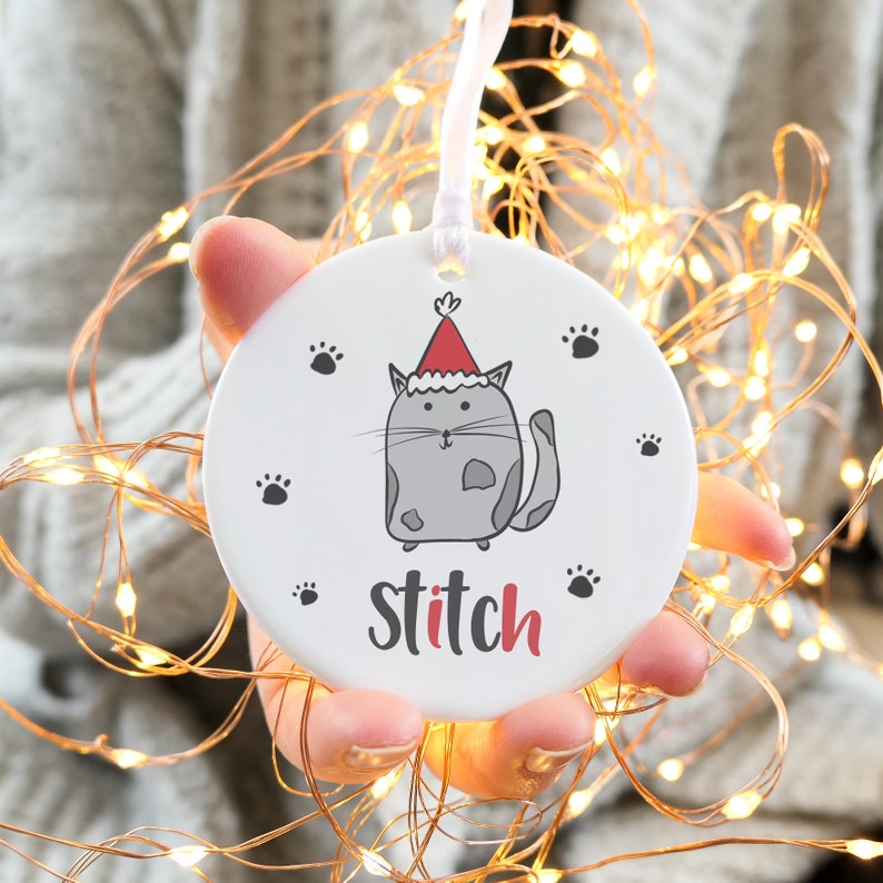 ceramic cat christmas tree