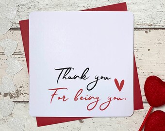Thank you for being you card by Parsy Card Co