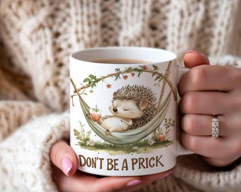 Frecher Igel Keramiktasse, sarkastische Kaffeetasse (11 Unze)