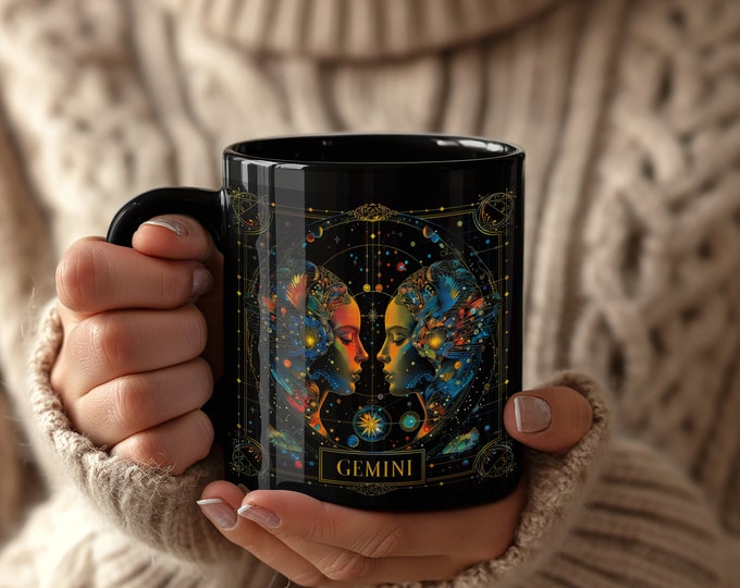 Gemini Zodiac Mug: Colourful Celestial Astrology Gift