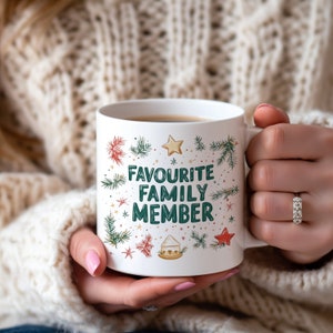 Funny Family Member Coffee Mug: Colourful Ceramic Tea Cup, 11oz