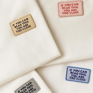 Patch | Iron on image | handmade patch | Iron-on motif | Application for ironing on | Patch | Iron on | If you can read this