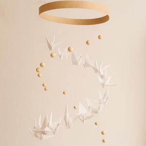 Handmade Origami Crane Mobile Spiral
