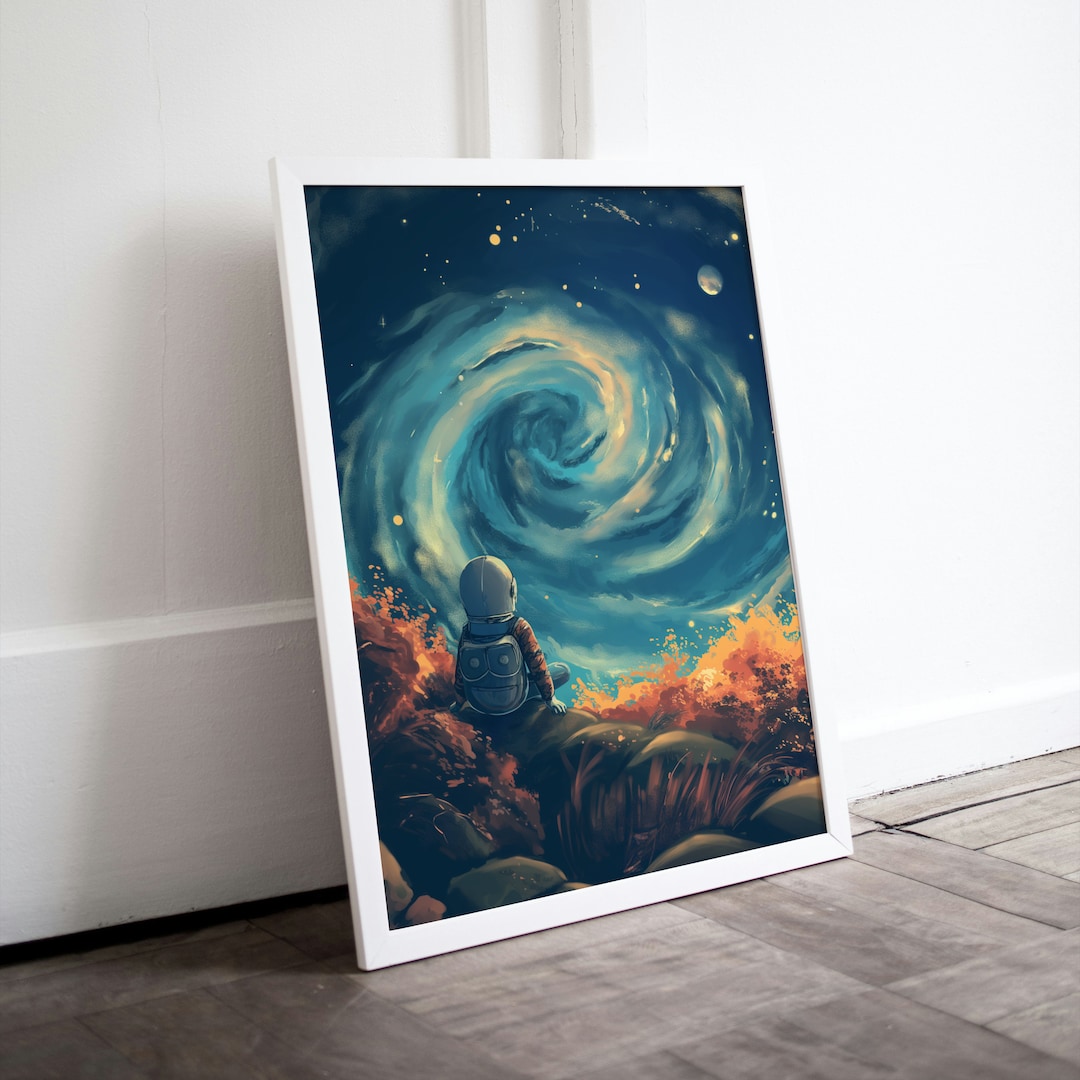 Space Art for Kids , Bedroom Decor, Nursery Prints, Kidsroom Wall Art ...