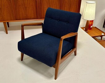 Stuhl - Mid Century Moderner Stuhl mit Armlehnen, Design Stühle für Wohn- und Esszimmer | Esszimmerstuhlkissen, handgefertigte Esszimmerstühle