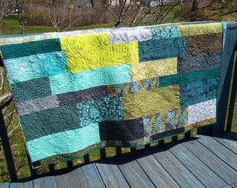 Green Stripes Quilt