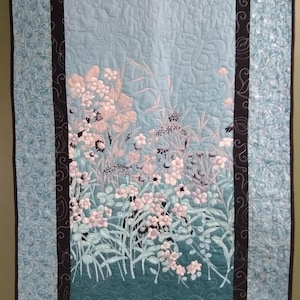 Wildblumen Wandbehang Quilt