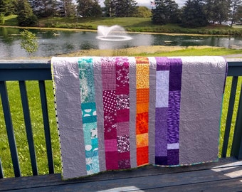 Colorful Stripes - Double Sided Quilt