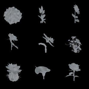 11x 3d stl Rose and flower 3d files for 3d printers realistic files | miniature files - instant download