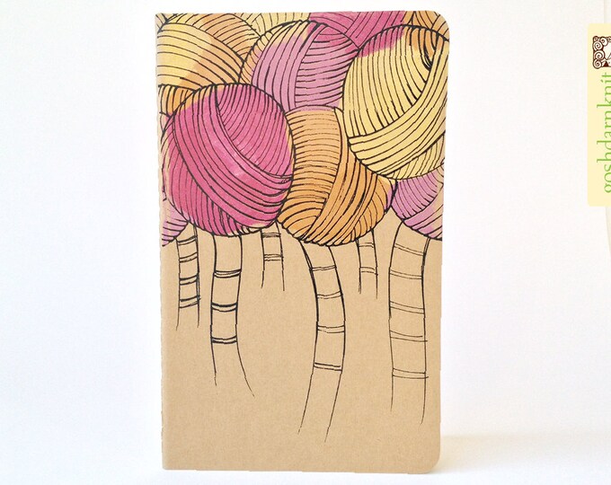 Yarn Escape Moleskine Cahier . Large . Squared Pages . Etsy