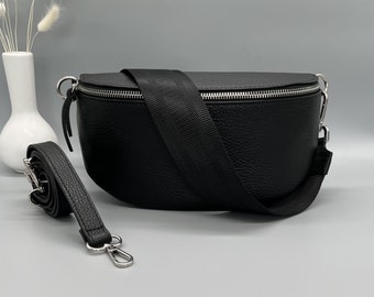 Crossbody, shoulder bag, leather fanny pack, gift for mother, belt bag, bag, leather shoulder bag with additional straps,