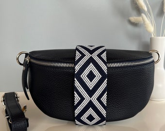 Dames heuptasje, zwarte heuptasje dames, leren heuptasje, cadeau voor moeder, crossbody tas, alledaagse tas, festivaltas