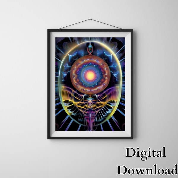 Colorful Geometric Abstract Art Modern Wall Decor Unique Poster