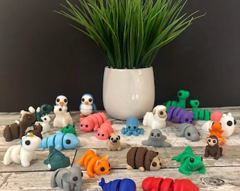 Animales articulados impresos en 3D