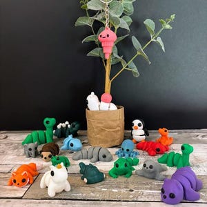 3D Printed Articulating Animals