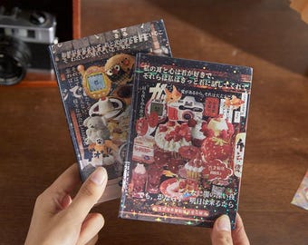 Fallen Dream Series - Japanese Style Laminated Sticker [45 sheets] - Starry Gloss Matt Foil - Over 800 stickers - For Scrapbook, Diary