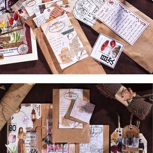 Timestamp Series [30 Pcs] Background Paper & Element - 2 Material ...