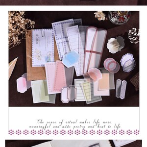 Timestamp Series [30 Pcs] Background Paper & Element - 2 Material ...