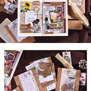 Timestamp Series [30 Pcs] Background Paper & Element - 2 Material ...