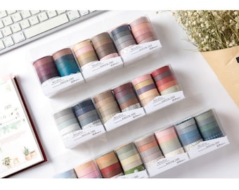 10er-Set Washi Tape – Serie „Sweet Dream“ [2 m] – für die Dekoration von Sammelalben, Tagebüchern, Tagebüchern und Notizbüchern