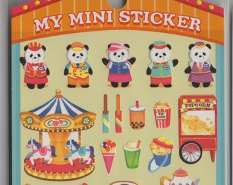 Mind Wave * My Mini Sticker * Panda * Carnival * Amusement Park * Stickers * Japanese Stationery