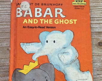 Babar and the Ghost * An Easy to Read Version * Laurent de Brunhoff * Random House * 1986 * Vintage Kids Book