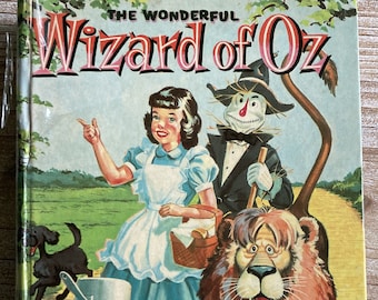 The Wonderful Wizard of Oz * L Frank Baum * Russell H Schulz * Whitman Publishing * 1957 * Vintage Kids Book