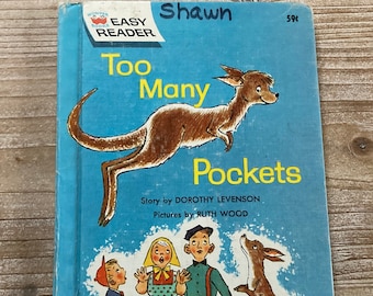 Too Many Pockets * Easy Reader * Dorothy Levenson * Ruth Wood * Wonder Books * 1963 * Vintage Kids Book