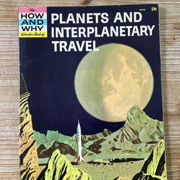 Das Wie und Warum Wonder Book of Planets and Interplanetary Travel * Harold Highland * Denny McMains * Wonder Books * 1967 * Vintage Kinderbuch