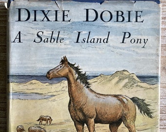 Dixie Dobie * A Sable Island Pony * Margaret S Johnson * Helen Lossing Johnson * Harcourt Brace & Company * 1945 * Vintage Kids Book