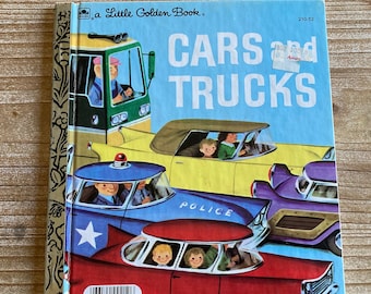 Cars and Trucks * A Little Golden Book * Richard Scarry * Western Publishing * 1976 * Vintage Kids Book