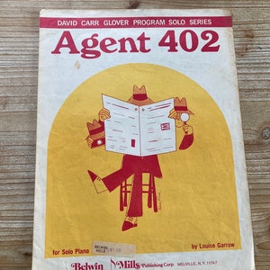 Agent 402 * David Carr Program Solo Series * Belwin Mills * 1968 * Vintage Sheet Music