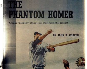 The Phantom Homer * John R. Cooper * Books, Inc. * 1952 * Vintage Baseball Book
