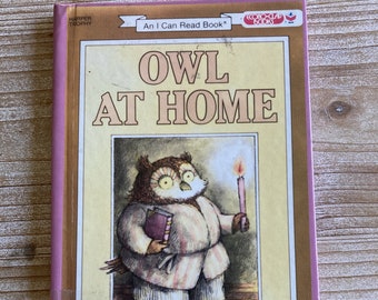 Owl At Home * An I Can Read Book * Arnold Lobel * Harper & Row * 1982 * Vintage Kids Book