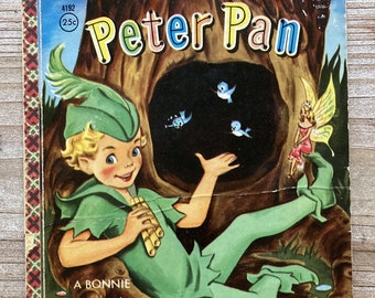 Peter Pan * A Bonnie Book * Nan Pollard * Samuel Lowe Company * 1956 * Vintage Kids Book