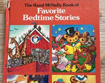 The Rand McNally Book of Favorite Bedtime Stories * Rand McNally * 1976 * Vintage Kids Book