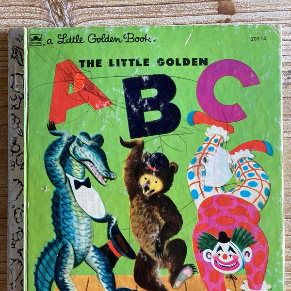 The Little Golden ABC * A Little Golden Book * Cornelius DeWitt * Western Publishing * 1951 * Vintage Kids Book